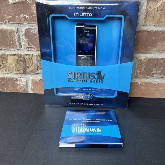 Sirius Stiletto 100 Portable Satellite Radio SL100PK1R Sealed Box Mp3 Player - Picture 2 of 15